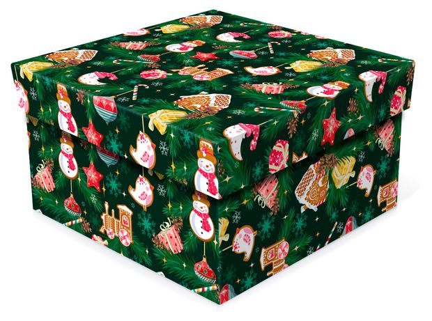 Набор подарочный коробок РутаУпак Елкины подарки 3в1, 3 шт