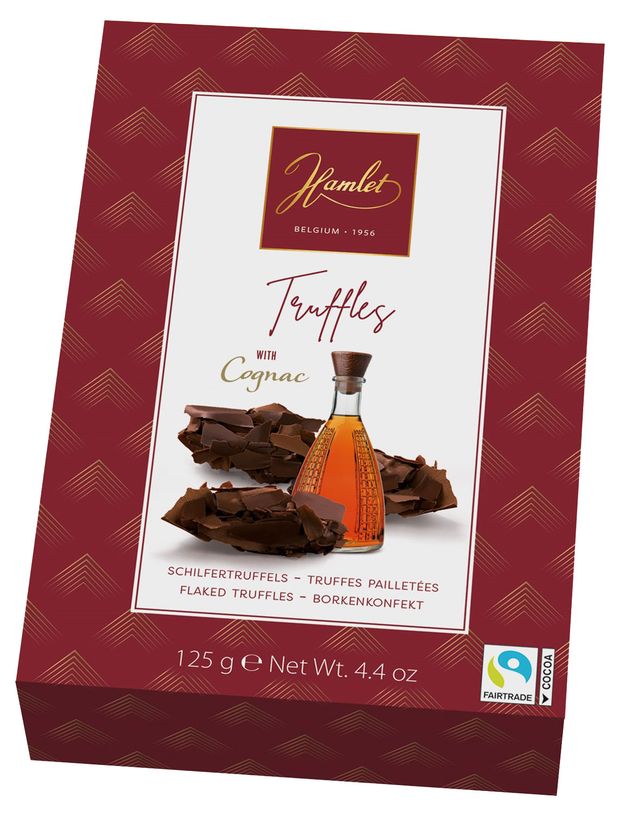 Трюфели Hamlet из темного шоколада с коньяком, 125 г