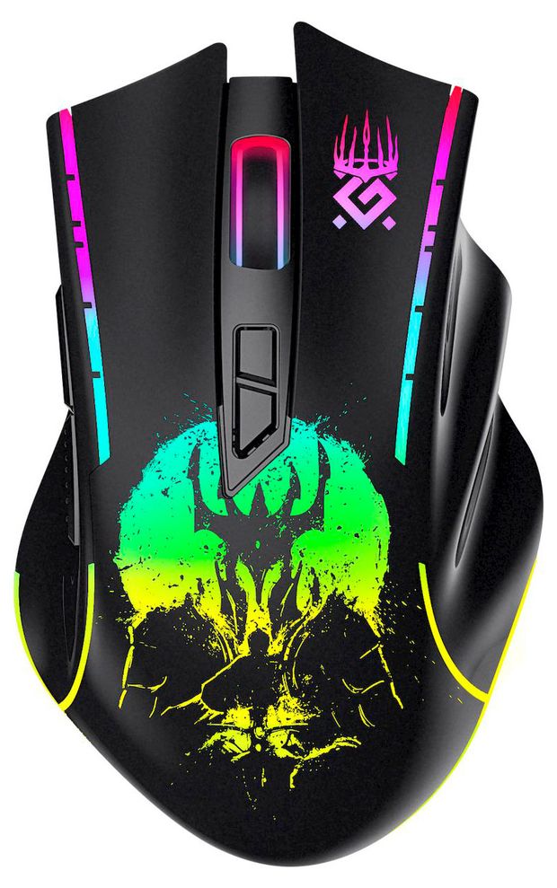 Мышь игровая Defender Беспроводная Kronos GM-695 черный 7 кнопок 1600dpi 400мАч 700₽