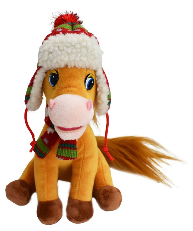 Игрушка мягкая Union Source Лошадка Зимнее веселье 1 шт в ассортименте 830₽