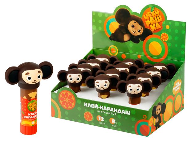 Клей-карандаш Мульти-пульти Чебурашка, 8 г