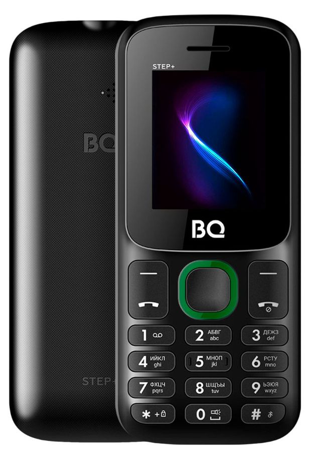Мобильный телефон BQ 1848 Step черно-зеленый 1100₽