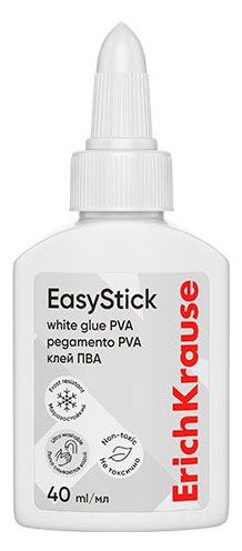 Клей ПВА ErichKrause EasyStick, 40 мл