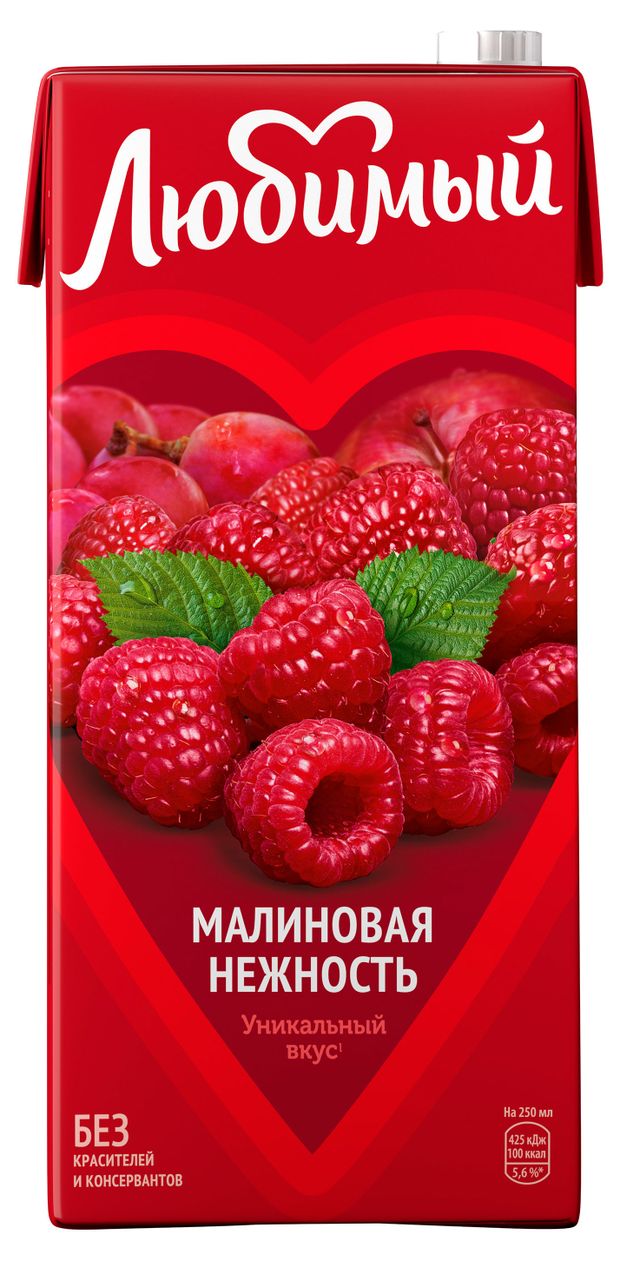 Напиток сокосодержащий с Малиновая нежность, 950 мл
