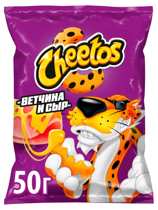 Снеки кукурузные Cheetos Ветчина и сыр, 50 г