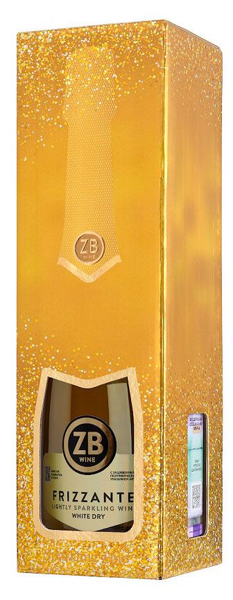 Игристое вино ZB WINE белое сухое Россия, 0,75 л