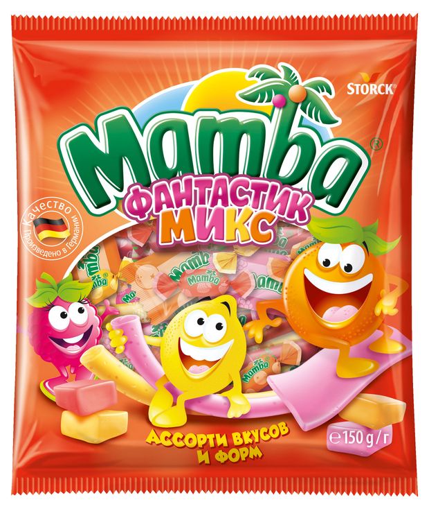 Конфеты жевательные Mamba Фантастик микс, 150 г