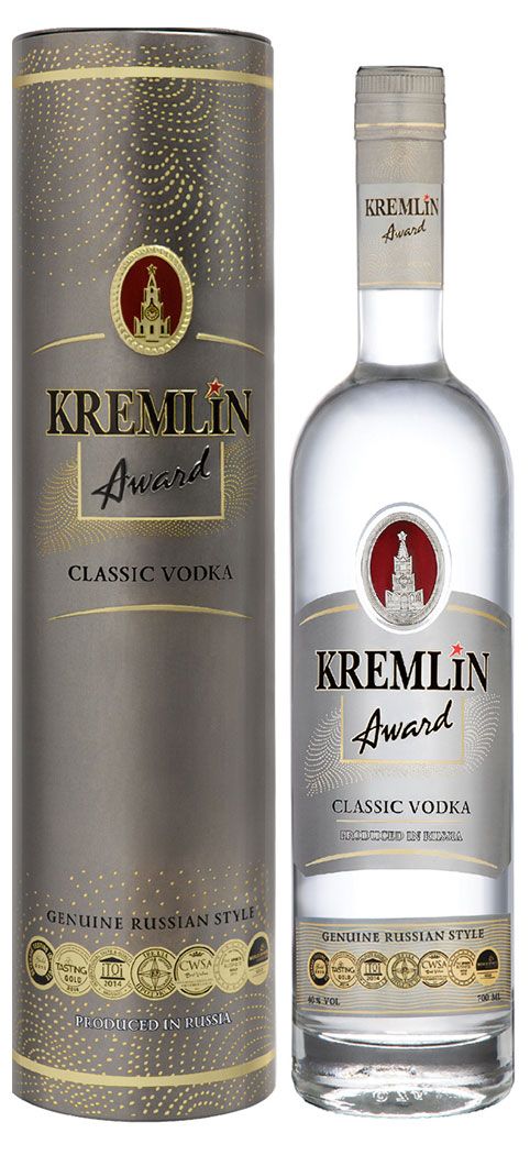Водка Kremlin Award Classic в тубусе Россия, 0,7 л