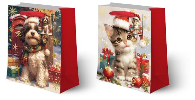 Пакет подарочный Домашние любимцы 263210 см 1 шт в ассортименте 90₽