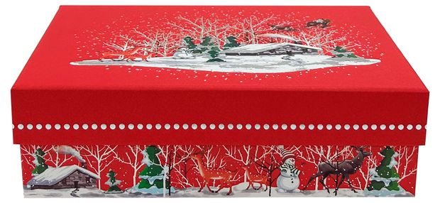 Коробка подарочная Новогодняя 221665 см 160₽