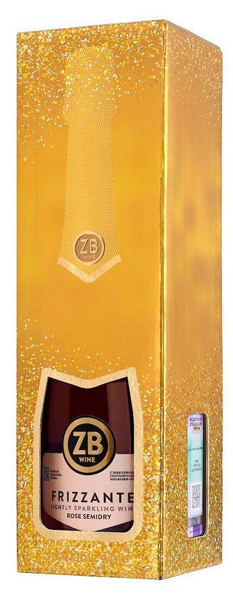 Игристое вино ZB WINE Frizzante розовое полусухое, 0,75 л
