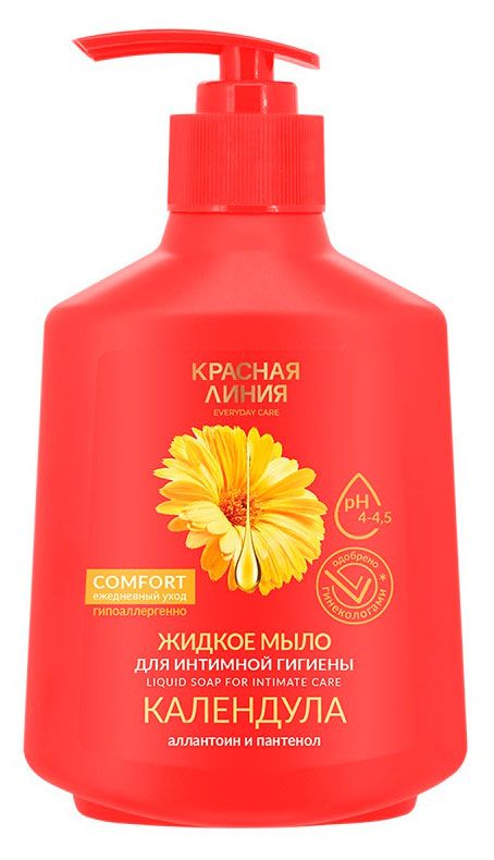 Мыло жидкое для интимной гигиены Красная Линия календула 250 г 190₽