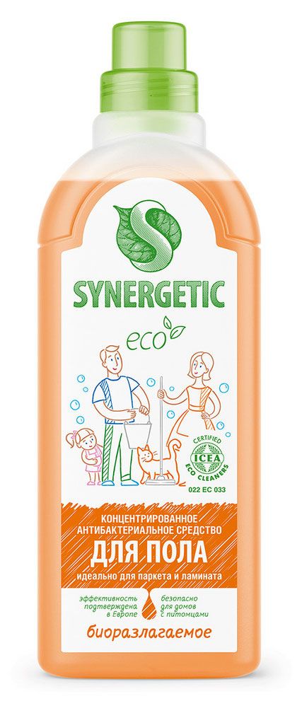Средство для мытья пола Synergetic, 1 л