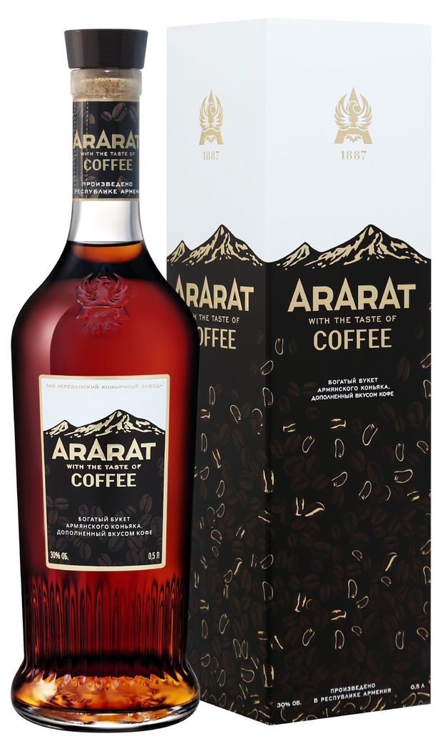 Коньяк Арарат со вкусом кофе Армения, 0,5 л