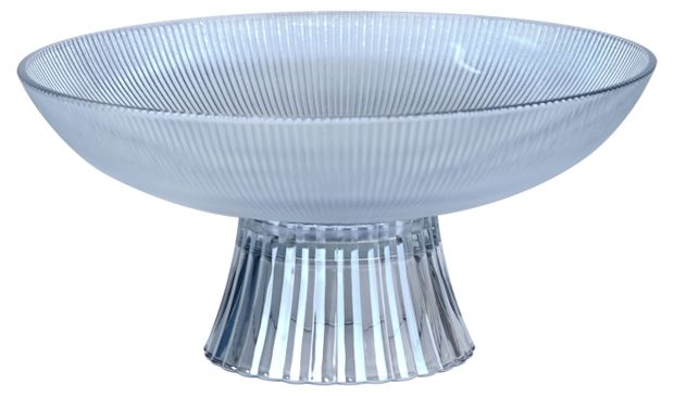 Ваза для фруктов на ножке Actuel стеклянная, d 25 см h 12,5 см