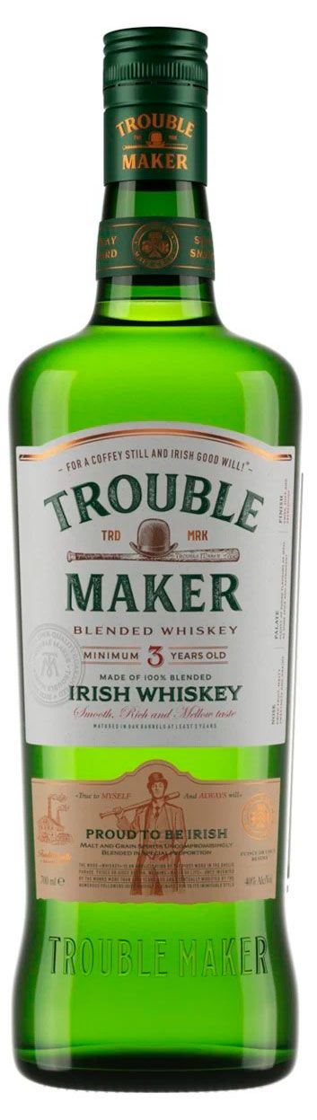 Виски Trouble Maker купажированный Россия, 0,7л