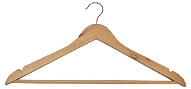 Вешалка для одежды Actuel деревянная 44,5x1,2x23 см, 4 шт