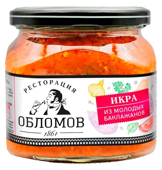 Икра из баклажанов Ресторация обломов, 320 г