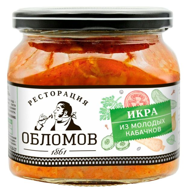 Закуска из баклажанов Ресторация обломов с печеным перчиком, 330 г