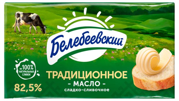 Масло сладкосливочное Белебеевский традиционное 82,5% ГОСТ БЗМЖ, 170 г