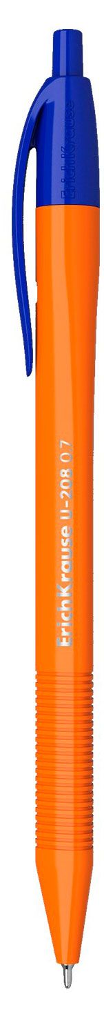 Ручка шариковая автоматическая ErichKrause U-208 Matic Orange синяя, 0,7 мм