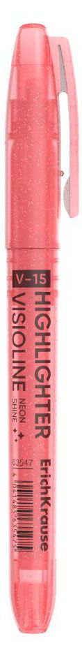 Текстмаркер ErichKrause Visioline V-15 Neon Shine розовый 1 шт 80₽