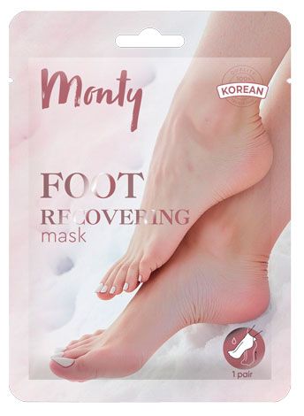 Маска-носки для ног Monty Восстанавливающая, 1 шт