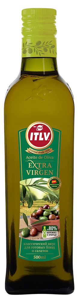 Масло оливковое ITLV Extra virgin нерафинированное Испания, 500 мл