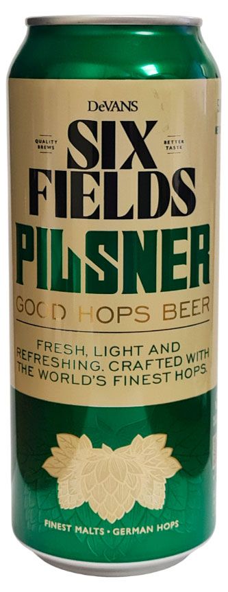Пиво светлое Six Fields Pilsner 5% Индия, 0,5 л