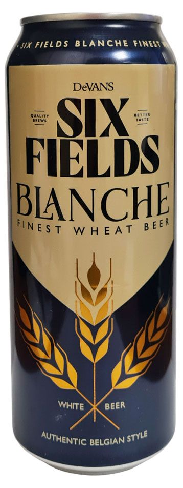 Напиток пивной светлый Six Fields Blanche 5% Индия, 0,5 л