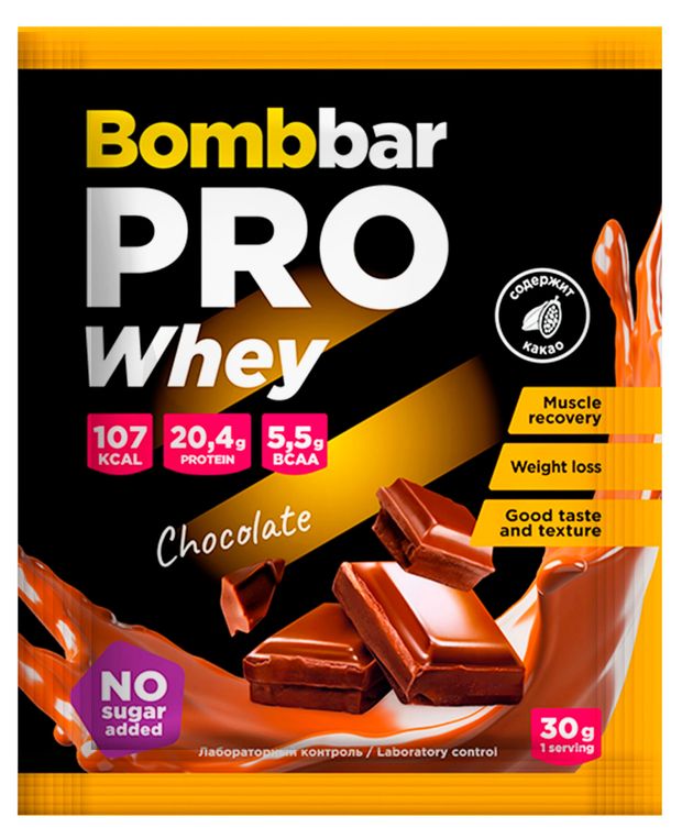 Коктейль протеиновый Bombbar шоколадный, 30 г