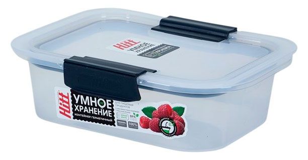 Контейнер для хранения Hitt с герметичной пластиковой крышкой, 500 мл
