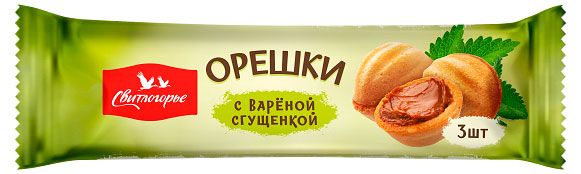 Десерт Свитлогорье Орешки с вареной сгущенкой БЗМЖ, 60 г