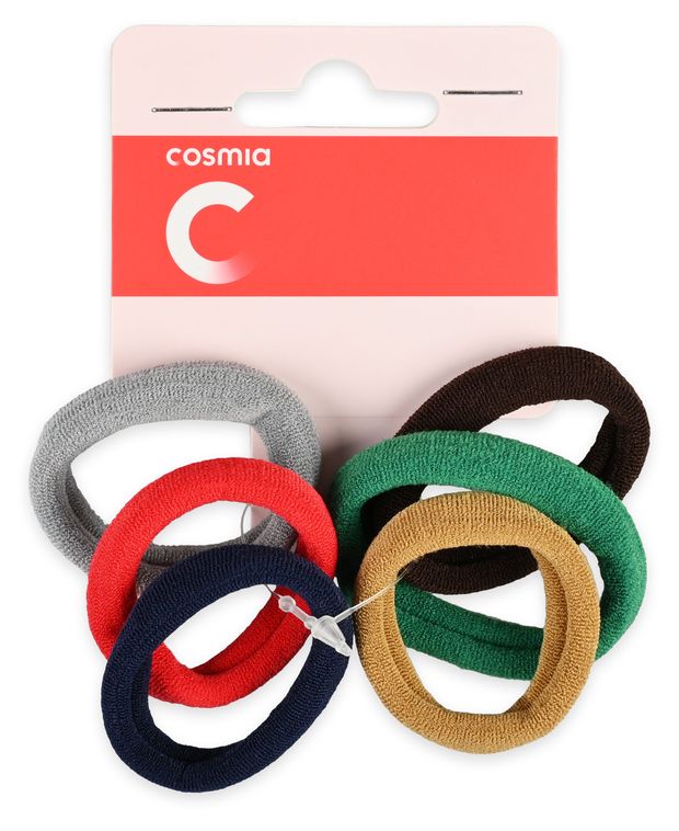 Резинки для волос Cosmia спандекс, 6 шт