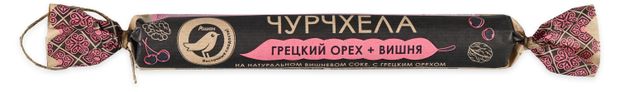 Чурчхела АШАН Золотая птица Грецкий орех + вишня, 100 г