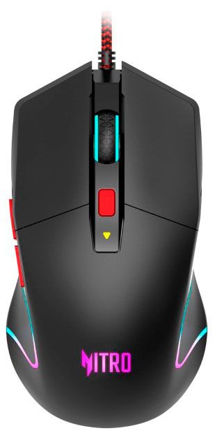 Мышь проводная игровая Acer Nitro OMW301 7200 DPI с подсветкой черная