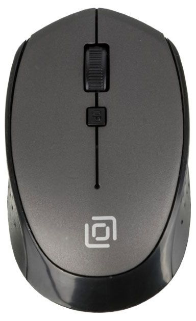 Мышь компьютерная Oklick 488MW беспроводная черно-серая 390₽