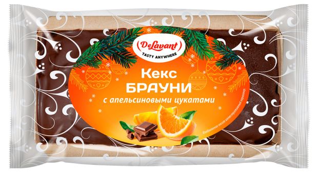 Кекс Delavant Брауни с апельсиновыми цукатами 300 г 470₽