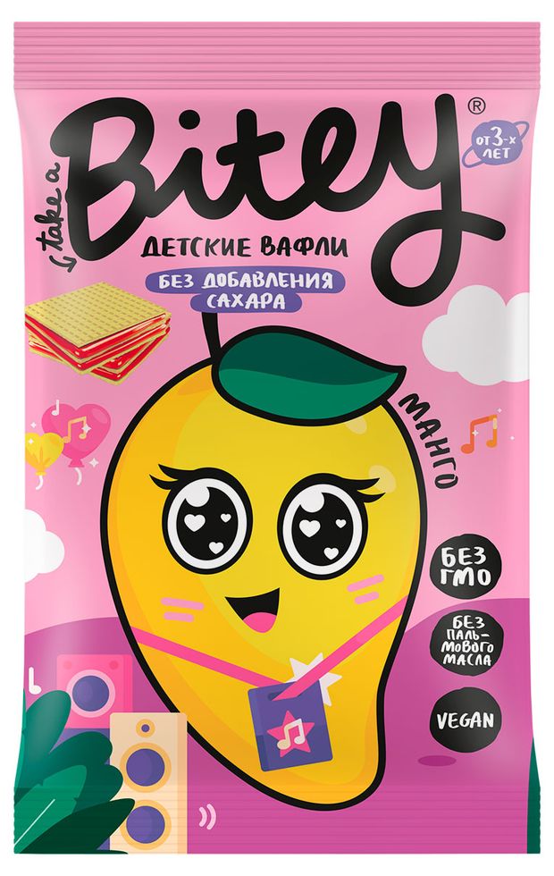 Вафли Take a Bitey манго-морковь, 35 г