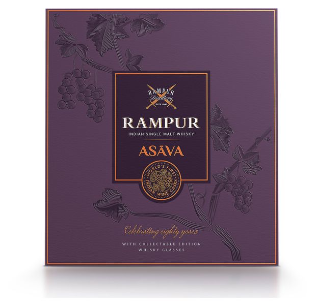 Виски Rampur Asava в подарочной упаковке Индия, 0,7 л