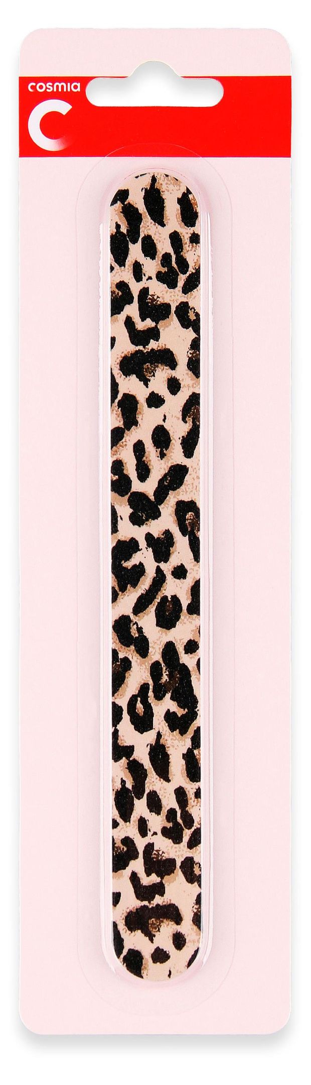 Пилка для ногтей Cosmia Леопард овальная, 1 шт