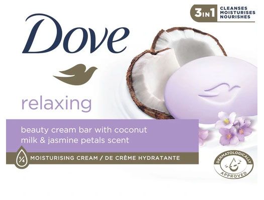Крем-мыло Dove Rеlaxing Кокосовое молочко и лепестки жасмина Германия, 90 г