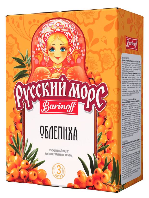 Морс Barinoff Русский морс Облепиха 3 л 450₽