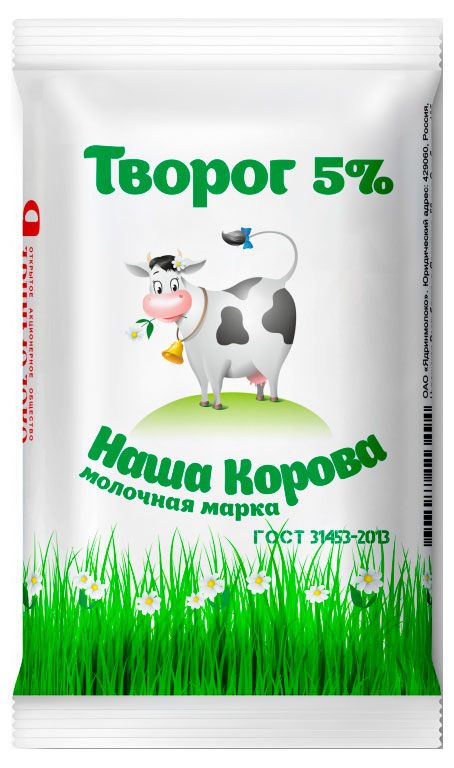 Творог рассыпчатый Наша Корова 5% БЗМЖ, 180 г