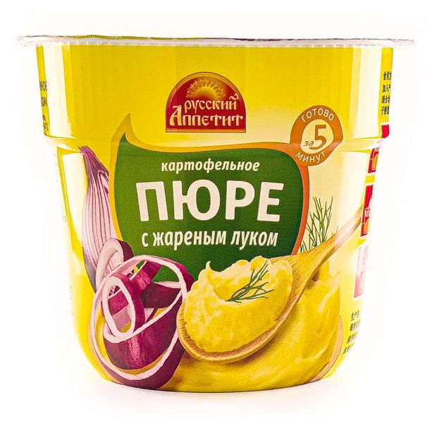 Пюре картофельное Русский Аппетит с жареным луком, 37 г