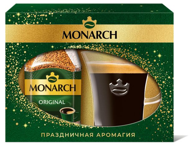 Набор подарочный JACOBS Monarch кофе растворимый 95 г большая эксклюзивная чашка 700₽