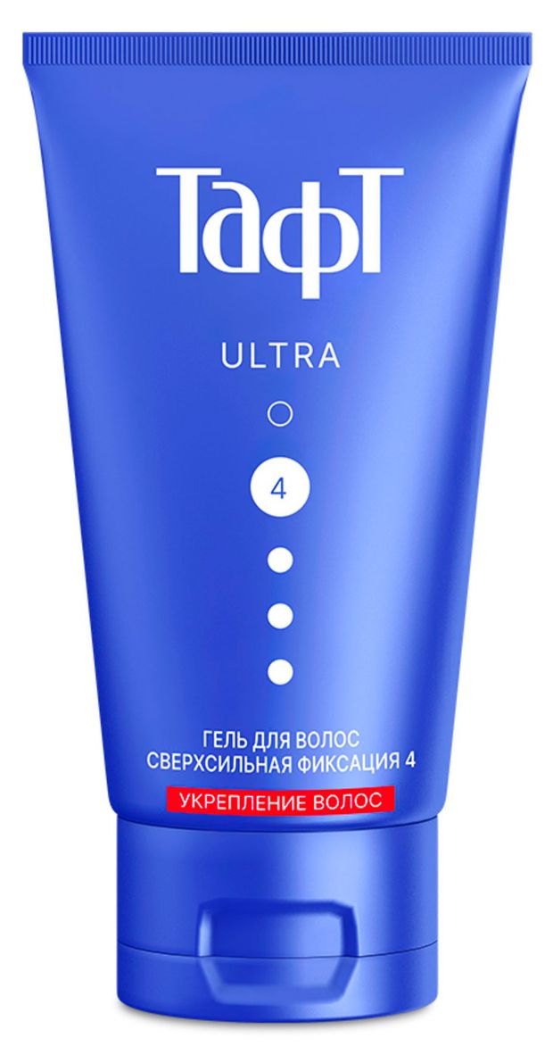 Гель для волос Тафт Ultra Укрепление волос сверхсильная фиксация 4, 150 мл