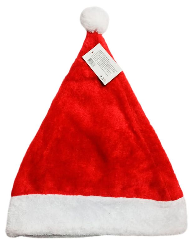 Колпак новогодний пушистый красный 45х3х30 см 300₽