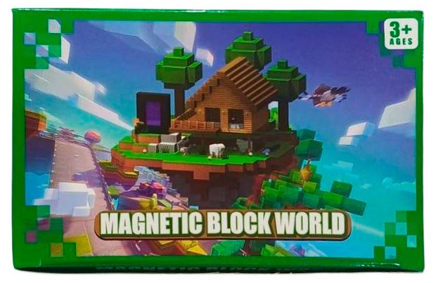 Конструктор магнитный minecraft, 48 деталей
