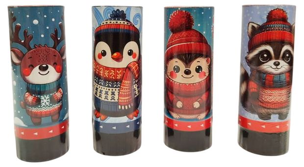 Хлопушка новогодняя 11 см 1 шт в ассортименте 40₽